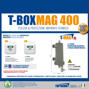 T-BOX MAG 400 Gotowy zestaw do czyszczenia i zabezpieczenia instalacji z wymianą wody (dom 300-400m2, filtr 10 000 gauss)